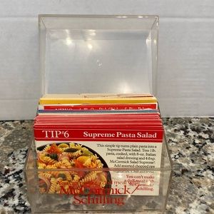 Vintage 1980’s  McCormick Schilling Recipe Cards In Case Mom’s Cooking
